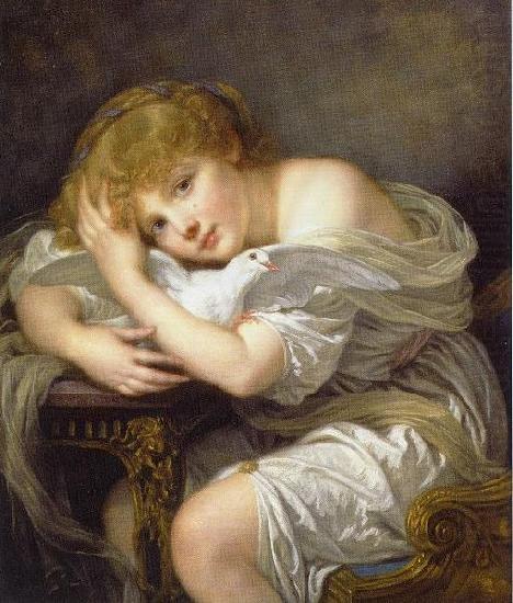 L enfant a la colombe, Jean Baptiste Greuze